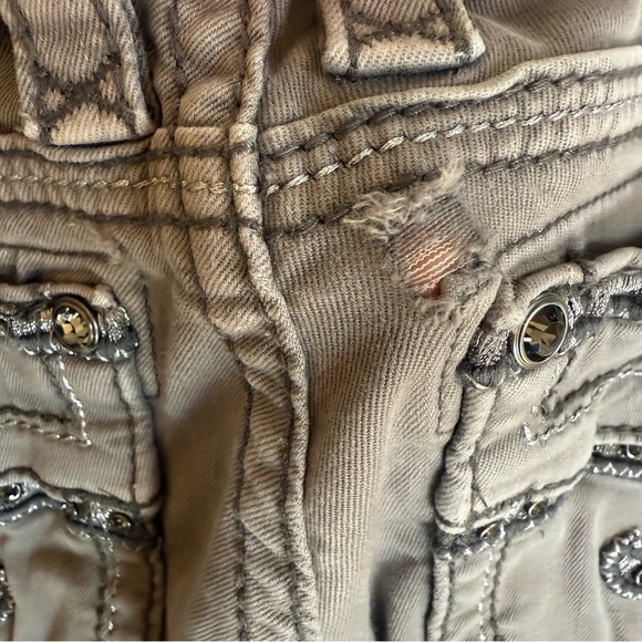 Rock Revival Gray Easy Skinny Jeans Size 27 - Picture 11 of 14